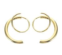 LIGIGWASH 2pcs Gold Plated Spiral Twisting Double Helix Earrings for Women Dainty Piercing Studs Unique Helix Ear Fashionable Party Accessories