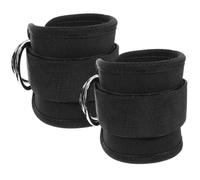 LIGIGWASH 2pcs Gym Ankle Straps Ankle Cable Attachment Black Pp Nylon Metal Easy to Take off Secure the Weight for Men and Women Indoors