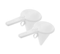 LIGIGWASH 2pcs Handheld Chocolate Cream Funnel Plastic Dispenser for Baking Cake Icing Candy Transferring Tool Lightweight Portable Kitchen Funnel