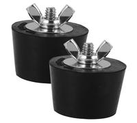 LIGIGWASH 2pcs Heavy Duty PVC Pool Winterizing Plugs Threaded Pool Return Hole Stoppers Replacement Parts for Above Ground Swimming