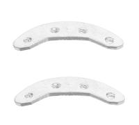 LIGIGWASH 2pcs Heel Plates For Boots And Shoes - Stainless Steel Heel Taps Tips Protector - Boot Toe Tap Replacement Sole Repair Pads for Men’S Work Shoes Indoor Outdoor Use