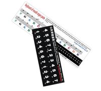 LIGIGWASH 2pcs Melodica Keyboard Stickers for Keys Melodica Note and Pitch Labels Lightweight and Reusable Music Keyboard Accessories for Beginners Practice