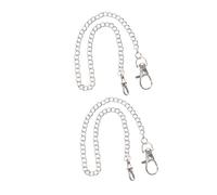 LIGIGWASH 2pcs Metal Pocket Watch Chains for Men with Lobster Clasp Vintage Steampunk Style Accessory for Jeans Belt Loop Wallet and Watch Decor Replacement