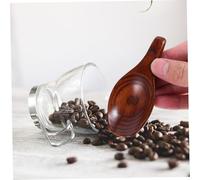 LIGIGWASH 2pcs Mini Wooden Seasoning Scoops with Short Handle Condiment Spoons for Beans Sugar Tea and Spice Jars Reusable Kitchen Utensils