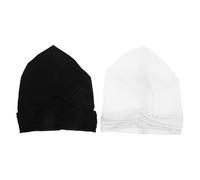 LIGIGWASH 2pcs Muslim Inner Hijab Caps - Women Stretchable Undercap Head Wrap with Cross Front - Underscarf Hijab Cap Turban for Events Celebrations Daily Outfits