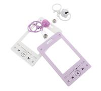 LIGIGWASH 2pcs Photo Card Holder Keychain Clear Plastic Business Card Protector with Lightweight Design Versatile for Id Bus Stylish and Compact Accessory for Everyday Use