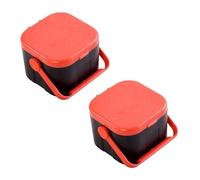 LIGIGWASH 2Pcs Portable Breathable Plastic Worm Box for Live Bait Storage, Suitable for Blood Worm and Earthworm, Fishing Storage Case for Storing Fresh Fishing Baits