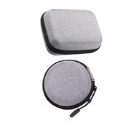 LIGIGWASH 2pcs Portable Microphone Storage Bags EVA Hard Case Compact Organizer for Collar Microphone and Headset Accessories Scratch-Resistant Protective Carrying Cases with Zipper Closure