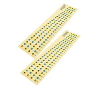 LIGIGWASH 2Pcs Practical Bass Decals Professional Fretboard Note Map Stickers for Beginners Durable Scale Stickers for Bass Learning Practice