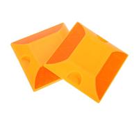 LIGIGWASH 2pcs Reflective Road Markers for Pavement Safety Sturdy Aluminum and Plastic Construction, Versatile Outdoor Driveway Reflectors Enhancing Visibility and Withstanding Wear and Tear