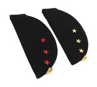LIGIGWASH 2pcs Russian Sailor Dance Hats with Classic Military Design Breathable Caps for Nautical and Performance Costumes Durable and Comfortable Beret for Party and Stage