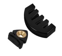 LIGIGWASH 2pcs Small Portable Violin Practice Mute Rubber Silencer for Stringed Instruments Black Musician Replacement Part for Silent Performance and Volume Control