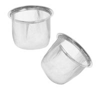 LIGIGWASH 2pcs Stainless Steel Tea Filter Strainers Fine Mesh Tea Pot Infuser Replacement Basket and Smooth Polished for Home and Restaurant Use