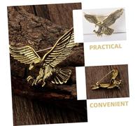 LIGIGWASH 2Pcs Vintage Eagle Brooch Pin Clip for Women and Men Alloy Lapel Accessory with Secure Grip Reusable Cardigan Clip for Shawls and Clothing Elegant Retro Design in Antique