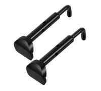 LIGIGWASH 2pcs Violin Chin Rest Screws Half Section Metal Replacement Clamps Easy to Install Portable Spare Parts for Violinists Black Gold Silver Options