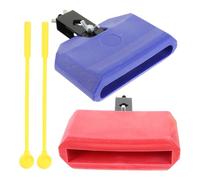 LIGIGWASH 2sets Jam Block Drum Parts Percussion Set Drumsticks Lightweight Holder for Marching Drums Compact and Portable Accessories for Drummers