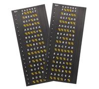 LIGIGWASH 2Sheets Guitar Scale Stickers Adhesive Fretboard Decals for Mapping for Beginners Folk Guitar Enthusiasts Enhance Playing Skills with Self Adhesive Design