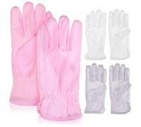 LIGIGWASH 3 Pairs Women Sun Protection Gloves Summer Silky Cooling Full Finger Touchscreen Gloves Elastic Fit Breathable Mesh for Outdoor Sports Driving