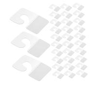 LIGIGWASH 360pcs Clear Self Adhesive Hanging Tabs with Foldable Plane Hole Design Removable Sticky Plastic Hooks for Retail Displays Space-Saving and Repositionable Label Hanger Tags for