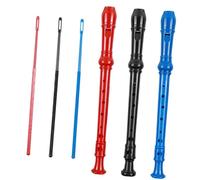 LIGIGWASH 3pcs Abs 8-hole Plastic Beginner Clarinet Set for Boys and Girls and Students Carrying Bag - Red, Black, Blue German Style Soprano Wind Instruments for Music Practice and Learning