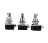 LIGIGWASH 3pcs Alloy Guitar Foot Switch Small Momentary Control Accessory for Electric Guitar Effects Pedal Musical Instrument Fittings