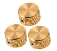 LIGIGWASH 3pcs Aluminum Alloy Metal Guitar Volume Knobs Solid Rotary Control for Electric Guitar Bass Potentiometer Multimedia Audio Keyboard Tone Adjustment