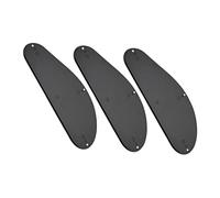 LIGIGWASH 3pcs Bass Guitar Back Plates Single Layer Plastic Backplate Replacement Accessories Durable Fit for Bass Guitars with Pure Sound Design