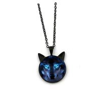 LIGIGWASH 3pcs Chinese Style Imitation Wolf Necklace Lightweight Alloy Pendant Costume Accessories for Men Bronze Silver Black Jewelry Decoration for Parties and