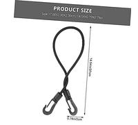 LIGIGWASH 3Pcs Elastic Bungee Dock Line Hooks for Boats Kayaks Canoes Thick Mooring Rope Straps for Secure Docking and Water Sports Compact Outdoor Boat Accessory