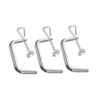 LIGIGWASH 3pcs Manual Pasta Maker Replacement Holding Clip for Thick Tabletops Pasta Machine Clamp Compatible with Meat Grinders and Noodle Forming Machines Secure Support Accessory