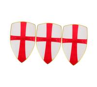 LIGIGWASH 3pcs Medieval Knight Shield Lightweight Safe Rounded Edges for Boys Cosplay Role Play Party Decorations Pretend Play Accessory