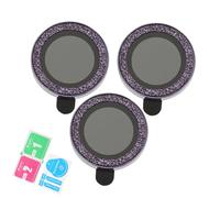 LIGIGWASH 3pcs Rhinestone Camera Lens Protector for Pro Pro Scratch-resistant Frosted Metal Cover Anti-fall Phone Accessories with Compact Lightweight Design