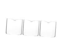 LIGIGWASH 3pcs Small Glass Milk Pitchers 60ml Lightweight Milk Jug Creamer Set for Serving Hot Maple Syrup and Latte Art Coffee Syrup Dispenser for Kitchen Dining