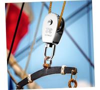 LIGIGWASH 3pcs Stainless Steel Single Pulley Block for Lifting and Rope Pulling Smooth Swivel Sheave with Weather-resistant Design Low Maintenance Cable Roller Wheels