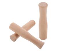 LIGIGWASH 3pcs Wooden Pestle Set for Garlic Potatoes Meat Natural Wood Flavoring Stick for Spices Mashed Potatoes and Crushing Safe Odorless Kitchen Utensils for Hand Pounding and Muddling