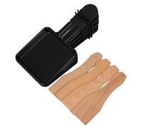 LIGIGWASH 4 Sets Non-stick Mini Raclette Grill Pans with Wooden Spatulas Electric Cheese Melt Pans for Home Barbecue Fast Heating Heat Resistant for Family Gatherings and Outdoor Parties