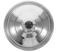 LIGIGWASH 40cm Thickened Stainless Steel Pan Lid Universal Frying Pan Cover High Dome Grease Splatter Wok Lid Replacement for Kitchen Cooking