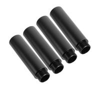 LIGIGWASH 4Pcs Black Microphone Stand Extension Tubes Mic Holder Rods for Boom Arm Height Increase Anodized Surface Easy Installation