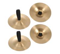 LIGIGWASH 4Pcs Copper Finger Cymbals for Durable Percussion Instruments for Dance and Entertainment Crisp Sound for Dancers Parties Safe Material for Rhythm Learning