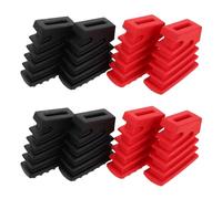 LIGIGWASH 4Pcs Drum Stand Feet Covers Plastic Drum Rack Leg Protectors and Replacement Parts 36X45Mm