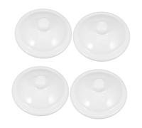LIGIGWASH 4Pcs Enamel Cup Lids Replacement for Tea Mugs Compact Portable Stain-resistant Covers Preserving Aroma for Hot Drinks Suitable for Various Cups