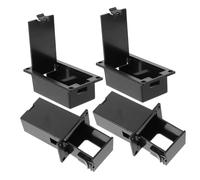 LIGIGWASH 4pcs Guitar Battery Box Plastic Pickup Battery Holder Case for Active Guitar Bass Replacement Parts with Smooth Surface Easy to Carry and Use