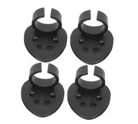 LIGIGWASH 4Pcs Heart-shaped Microphone Clips with Adhesive Backing Abs Mic Holders for Stage Performance and Studio Use Compatible with Standard Microphone Stands