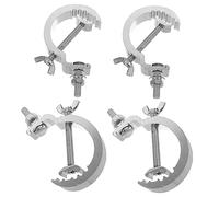 LIGIGWASH 4pcs Heavy Duty Stage Lighting Truss Clamps with Injury Design Thickened Wide Hooks for Security Party Wedding and Performance Lights