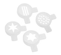 LIGIGWASH 4pcs Ice Cream Machine Nozzles Set Mould Nozzles for Commercial Ice Cream Maker User-Friendly Piping Tips for Dessert Easy to Use Efficient Dispensing
