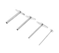 LIGIGWASH 4Pcs Manual Laboratory Rubber Plug Punch Tapered Stopper Hole Drilling Tool for Lab Bottles and Test Tubes Non Deformable Material