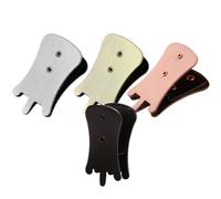 LIGIGWASH 4pcs Metal Erhu Mute Clips for Practice Reduction Protecting Instrument From Scratches Convenient Portable Huqin Accessories in Silver Black Red