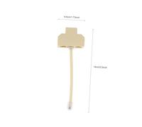 LIGIGWASH 4pcs Phone Line Splitter Telephone Junction Box Female to Female Connector Plastic Telephone Line Distributor for Home Office Use