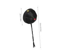 LIGIGWASH 4pcs Qing Dynasty Royal Emperors Hats with Ponytail Antique Oriental Nylon Caps for Adult Role Play Hand Embroidered Traditional Chinese Costume Headwear for Cosplay and Drama