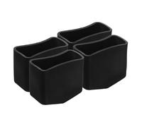 LIGIGWASH 4pcs Thickened Non Slip Rubber Step Ladder Foot Covers with Corner Protection Wear Resistant Extension Ladder Feet Pads for Home Office Construction Use